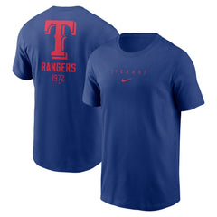 Texas Rangers Nike Large Logo Back Stack T-Shirt Sale