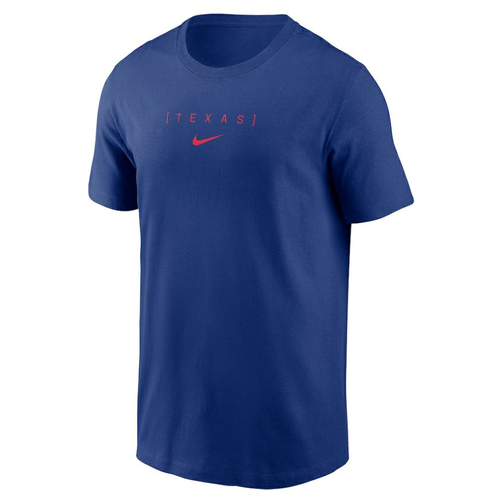 Texas Rangers Nike Large Logo Back Stack T-Shirt Sale