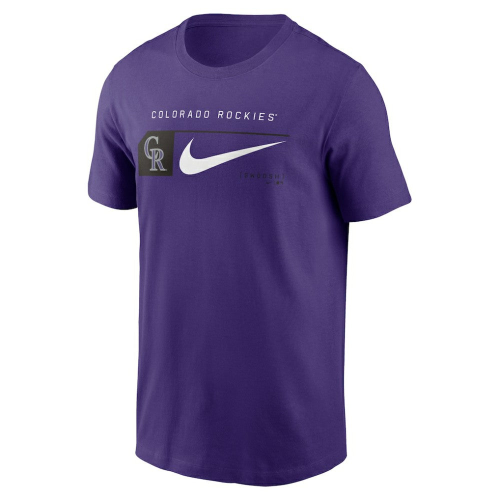 Colorado Rockies Nike Team Swoosh Lockup T-Shirt Discount