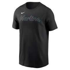 Miami Marlins Nike Fuse Wordmark T-Shirt Near Me