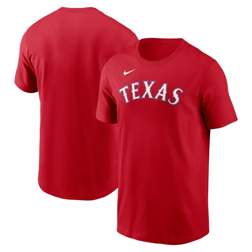 Texas Rangers Nike Fuse Wordmark T-Shirt Outlet