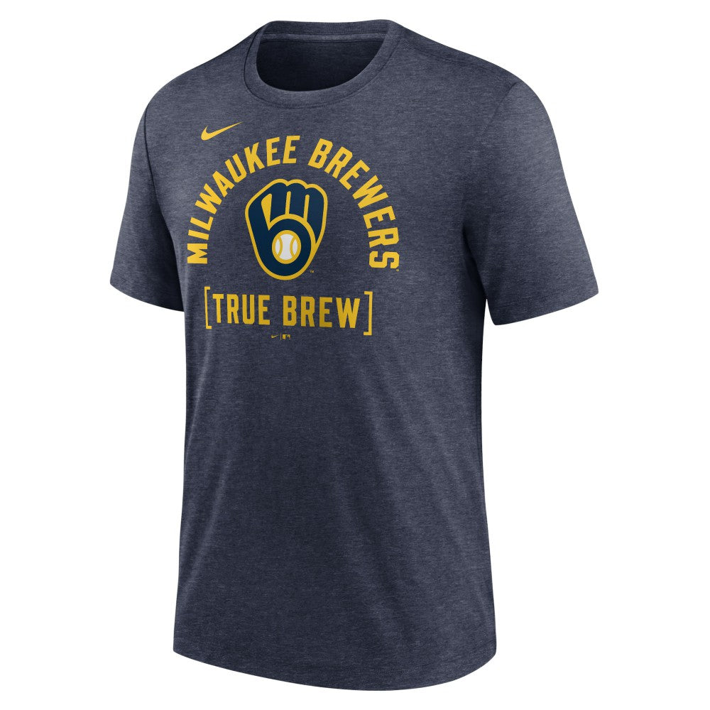 Milwaukee Brewers Nike Swing Big Tri-Blend T-Shirt Online