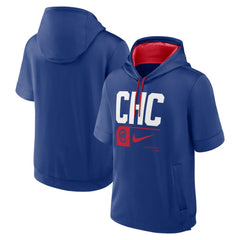 Chicago Cubs Nike Tri Code Lockup Short Sleeve Pullover Hoodie Outlet