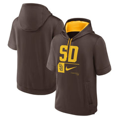 San Diego Padres Nike Tri Code Lockup Short Sleeve Pullover Hoodie Online