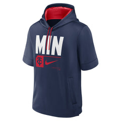 Minnesota Twins Nike Tri Code Lockup Short Sleeve Pullover Hoodie Outlet