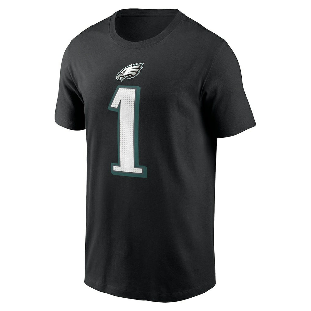 Jalen Hurts Philadelphia Eagles Player Name & Number T-Shirt - Black - Nike