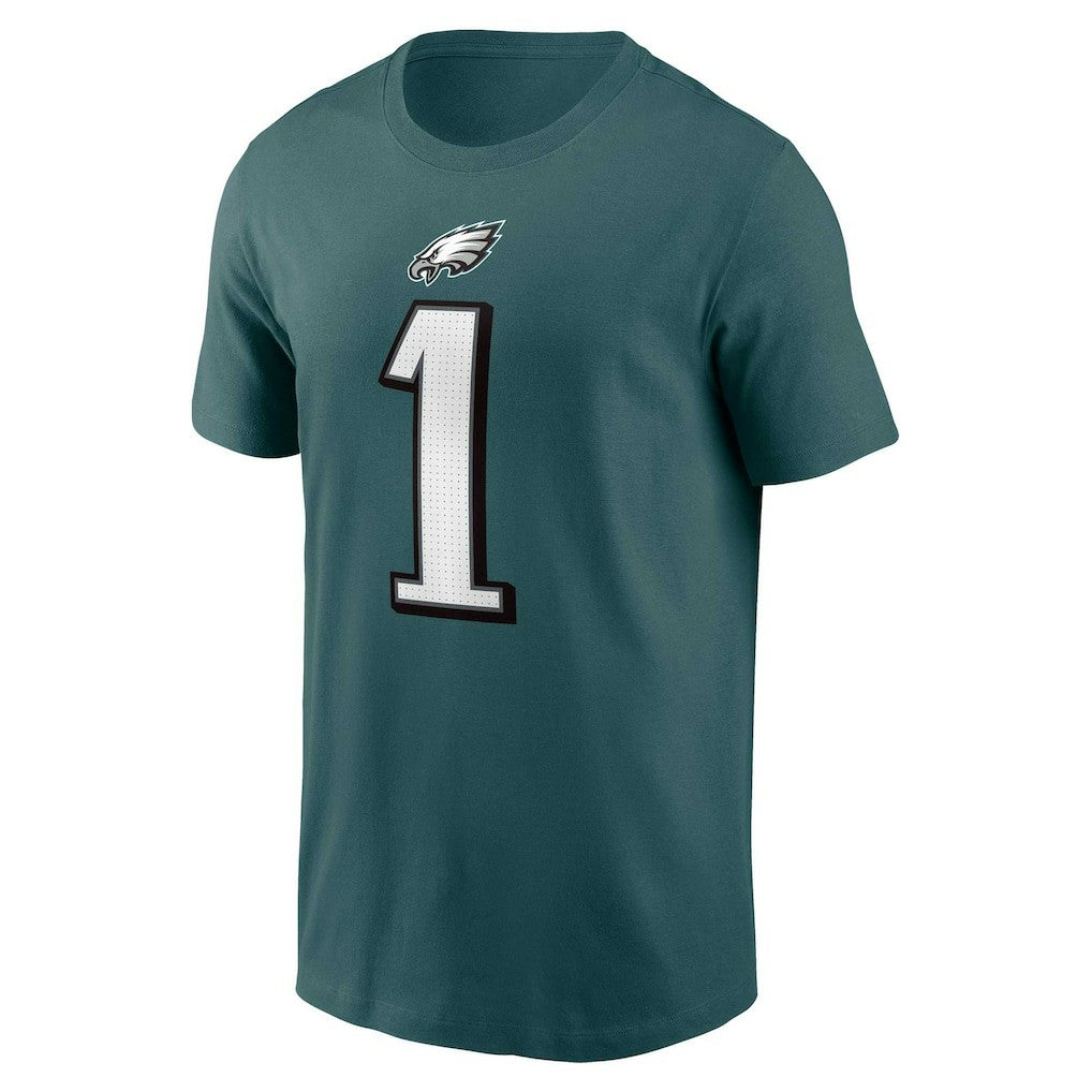 Jalen Hurts Philadelphia Eagles Player Name & Number T-Shirt - Midnight Green - Nike