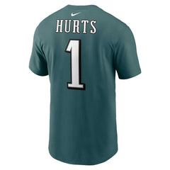 Jalen Hurts Philadelphia Eagles Player Name & Number T-Shirt - Midnight Green - Nike