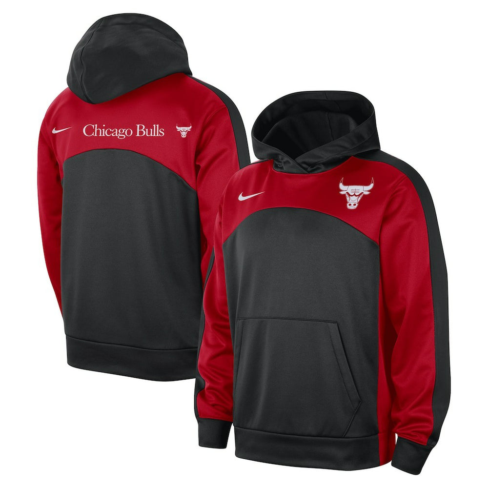 Nike Chicago Bulls Authentic Starting Five Force Performance Pullover Hoodie Black/Red