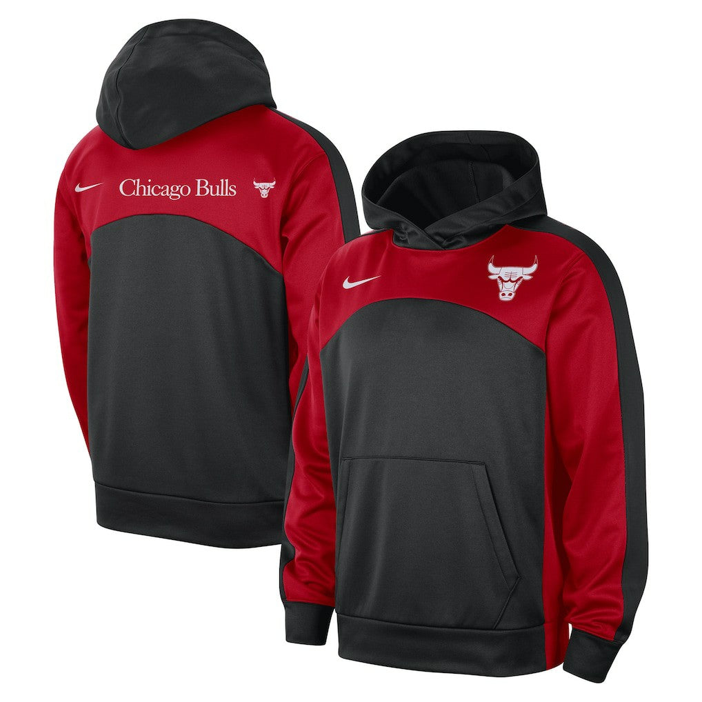 Nike Chicago Bulls Authentic Starting Five Force Performance Pullover Hoodie Black/Red