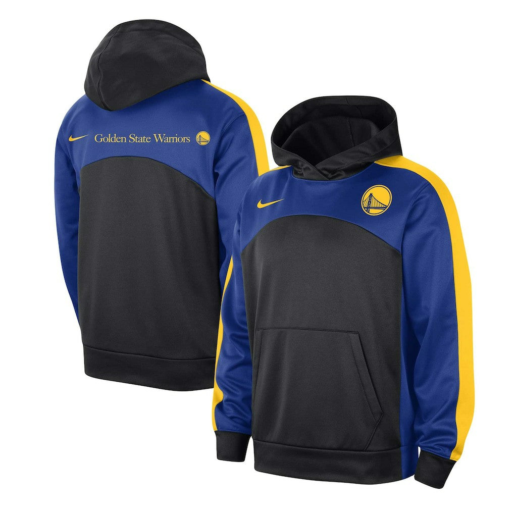 Nike Golden State Warriors Authentic Starting Five Force Performance Pullover Hoodie Black/Royal