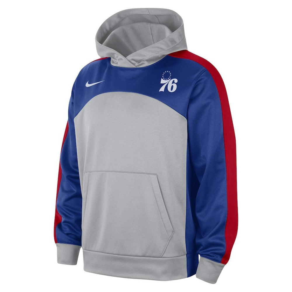 Nike Philadelphia 76ers Authentic Starting Five Force Performance Pullover Hoodie Gray/Royal