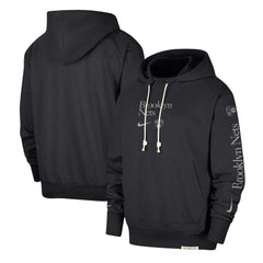 Nike Brooklyn Nets Authentic Performance Pullover Hoodie Black
