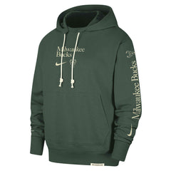 Nike Milwaukee Bucks Authentic Performance Pullover Hoodie Hunter Green