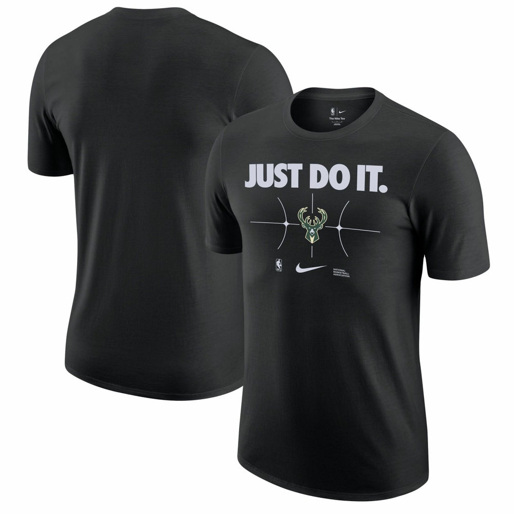 Nike Milwaukee Bucks Just Do It T-Shirt Black
