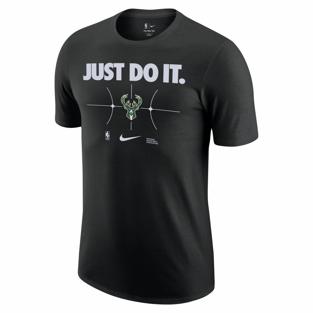 Nike Milwaukee Bucks Just Do It T-Shirt Black