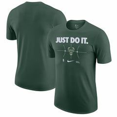 Nike Milwaukee Bucks Just Do It T-Shirt Hunter Green