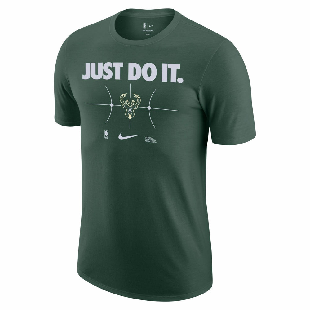 Nike Milwaukee Bucks Just Do It T-Shirt Hunter Green