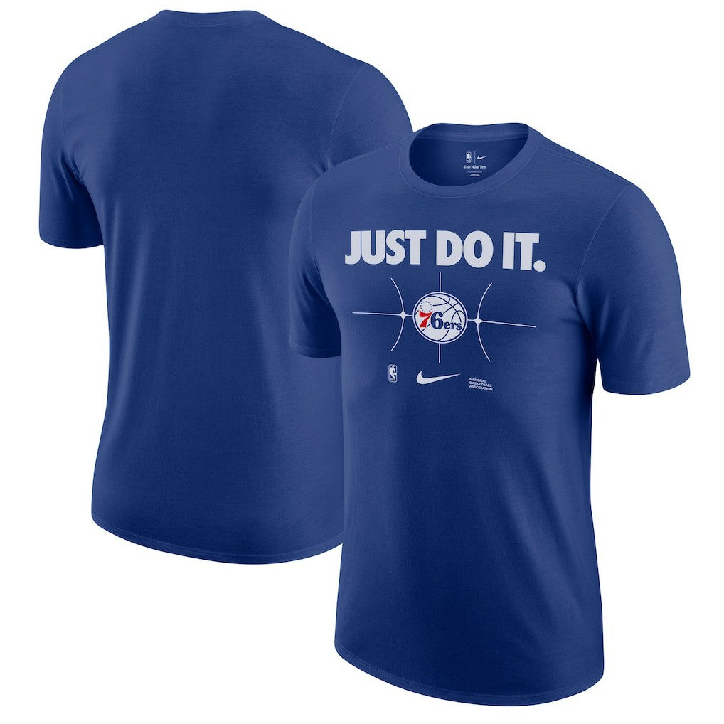 Nike Philadelphia 76ers Just Do It T-Shirt Royal