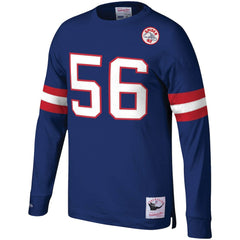 Lawrence Taylor New York Giants Big & Tall Cut & Sew Player Name & Number Long Sleeve T-Shirt - Royal - Mitchell & Ness