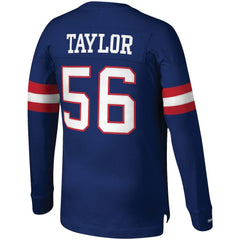 Lawrence Taylor New York Giants Big & Tall Cut & Sew Player Name & Number Long Sleeve T-Shirt - Royal - Mitchell & Ness