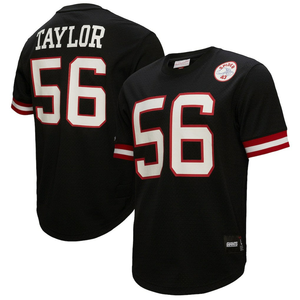 Lawrence Taylor New York Giants Big & Tall Mesh Player Name & Number Top - Black - Mitchell & Ness