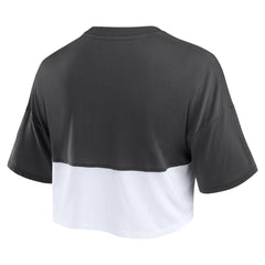 San Francisco Giants Fanatics Women's Color Split Boxy Cropped T-Shirt Outlet