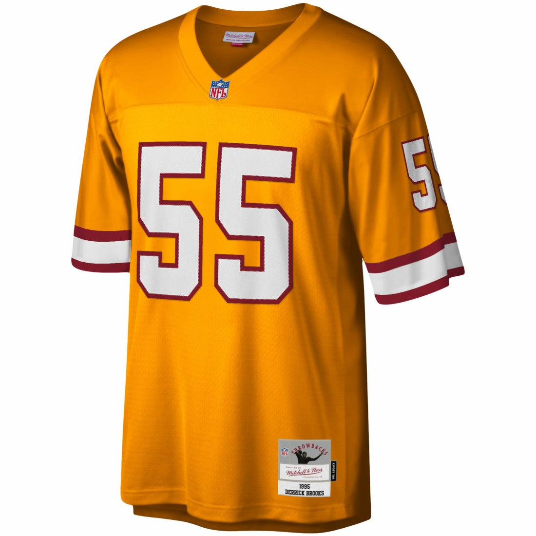 Derrick Brooks Tampa Bay Buccaneers Big & Tall 1995 Legacy Retired Player Jersey - Orange - Mitchell & Ness