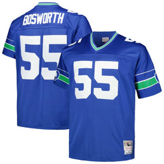 Brian Bosworth Seattle Seahawks Big & Tall 1987 Legacy Retired Player Jersey - Royal - Mitchell & Ness