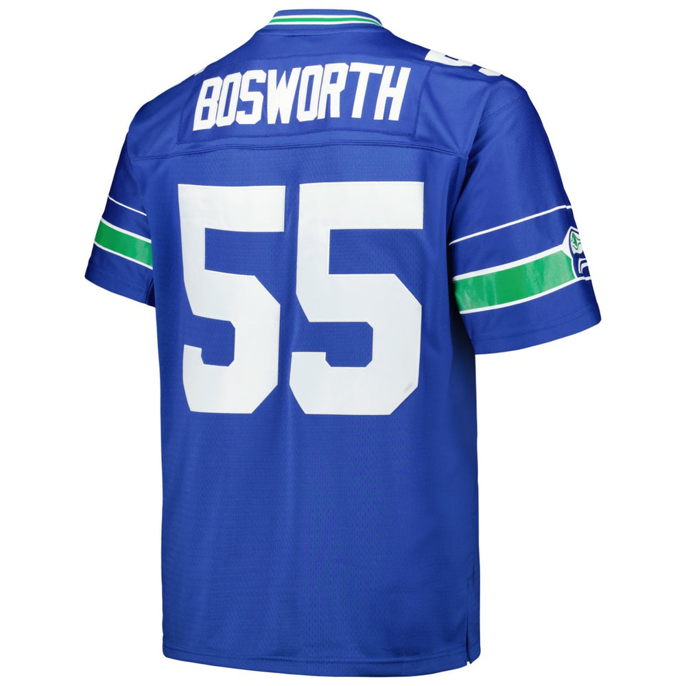 Brian Bosworth Seattle Seahawks Big & Tall 1987 Legacy Retired Player Jersey - Royal - Mitchell & Ness