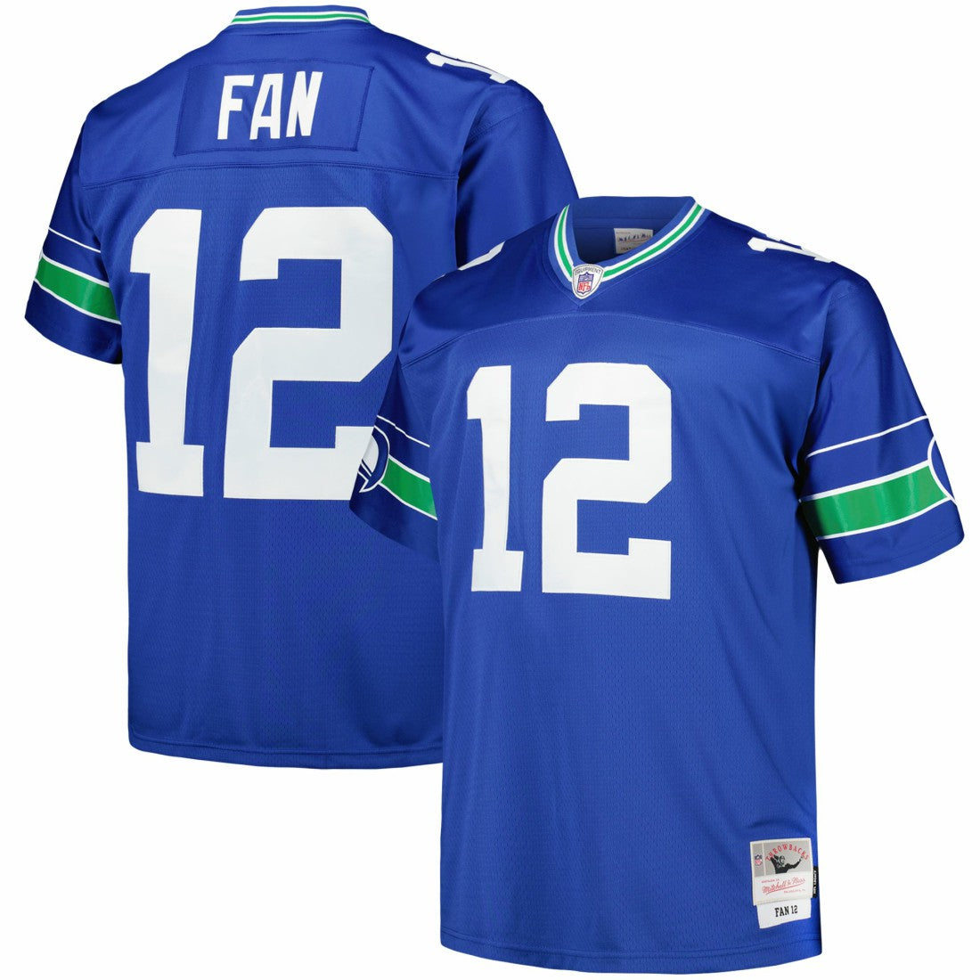 12s Seattle Seahawks Big & Tall Legacy Retired Player Jersey - Royal - Mitchell & Ness