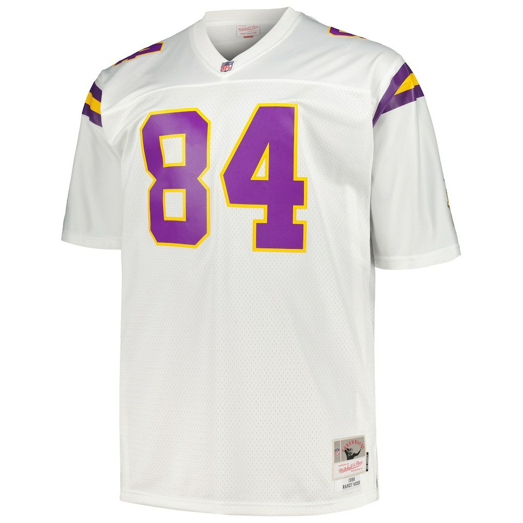 Randy Moss Minnesota Vikings Big & Tall 1998 Legacy Retired Player Jersey - White - Mitchell & Ness
