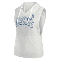 Los Angeles Dodgers Fanatics Women's Lounge Script Sleeveless Pullover Hoodie Sale