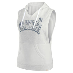 New York Yankees Fanatics Women's Lounge Script Sleeveless Pullover Hoodie Near Me