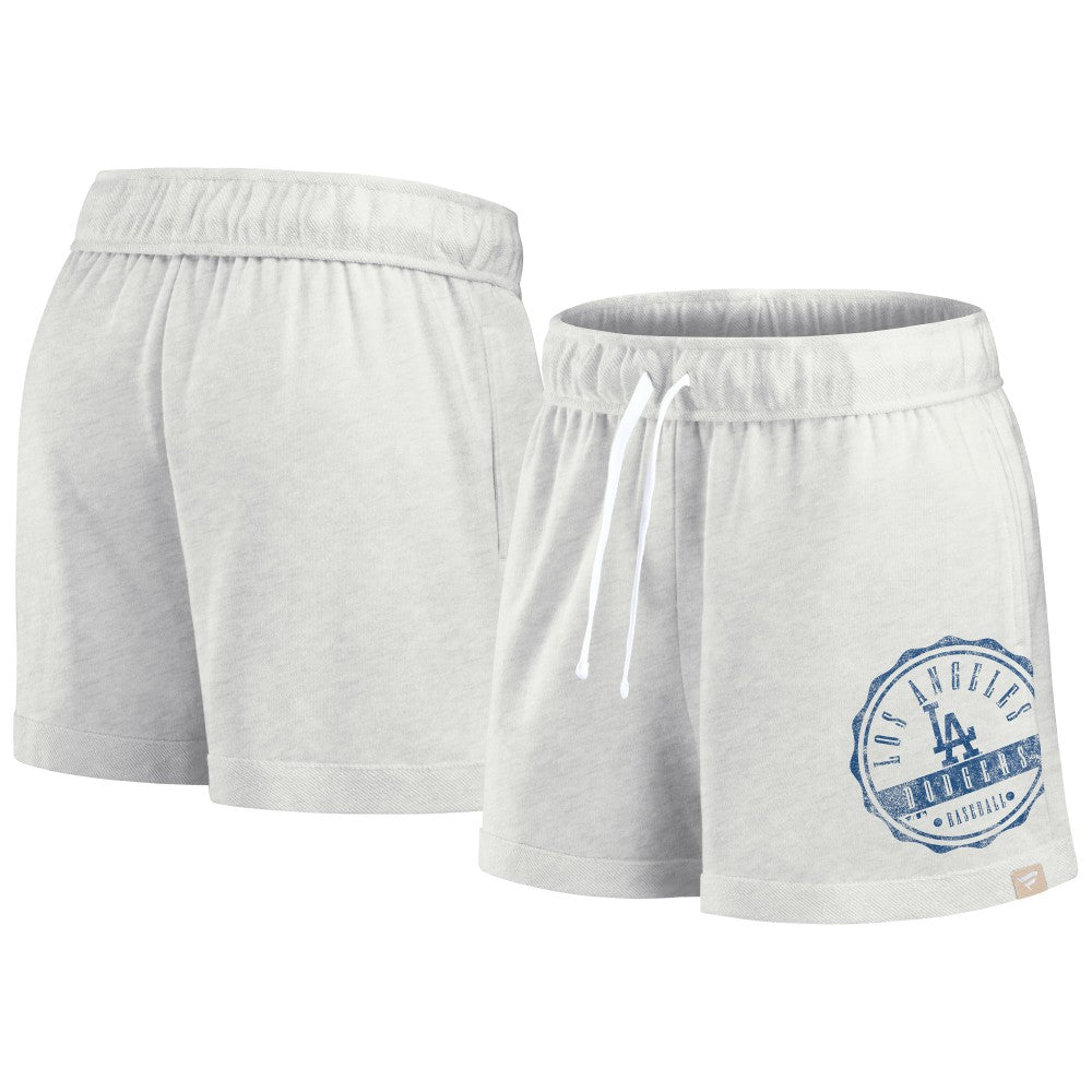 Los Angeles Dodgers Fanatics Women's Oversized Badge Lounge Shorts Outlet