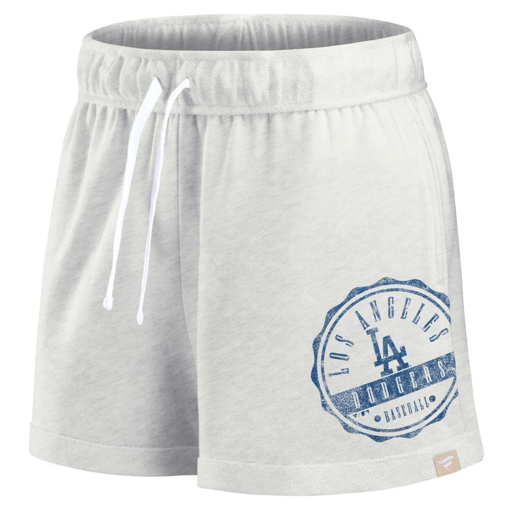 Los Angeles Dodgers Fanatics Women's Oversized Badge Lounge Shorts Outlet