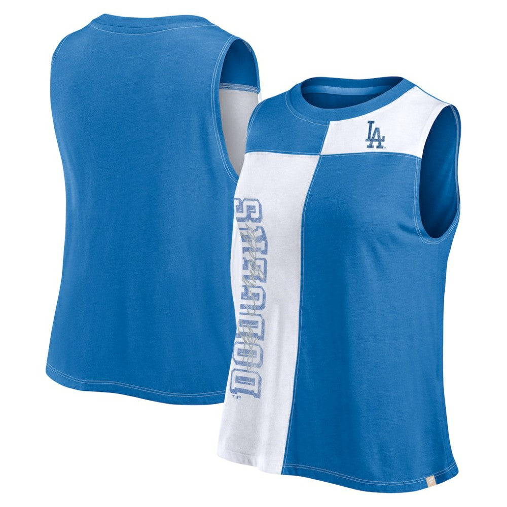 Los Angeles Dodgers Fanatics Women's Color-Block Tank Top Outlet