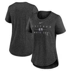 Chicago White Sox Nike Women's Knockout Team Stack Tri-Blend T-Shirt Near Me