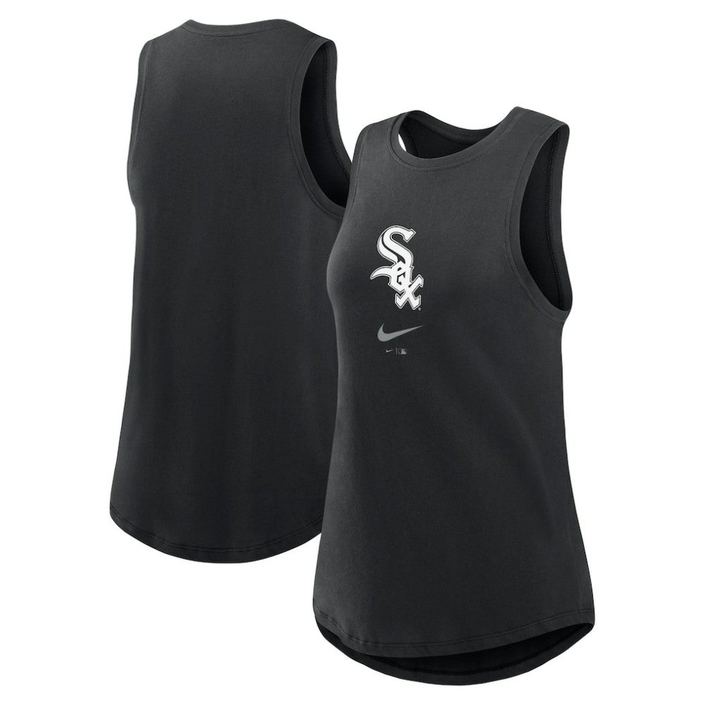 Chicago White Sox Nike Women's Legacy Icon High Neck Dri-FIT Tank Top for sale