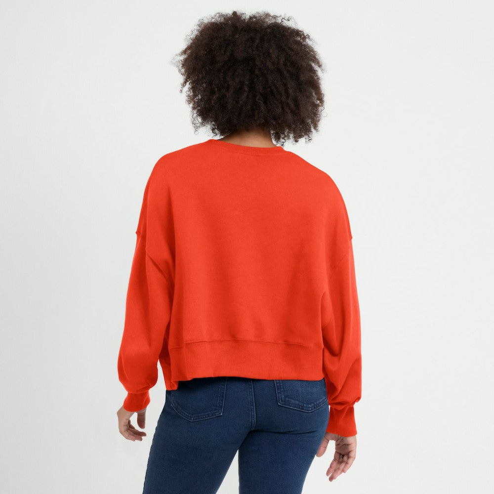 Houston Astros Nike Women's Oversized Cropped Pullover Sweatshirt Discount