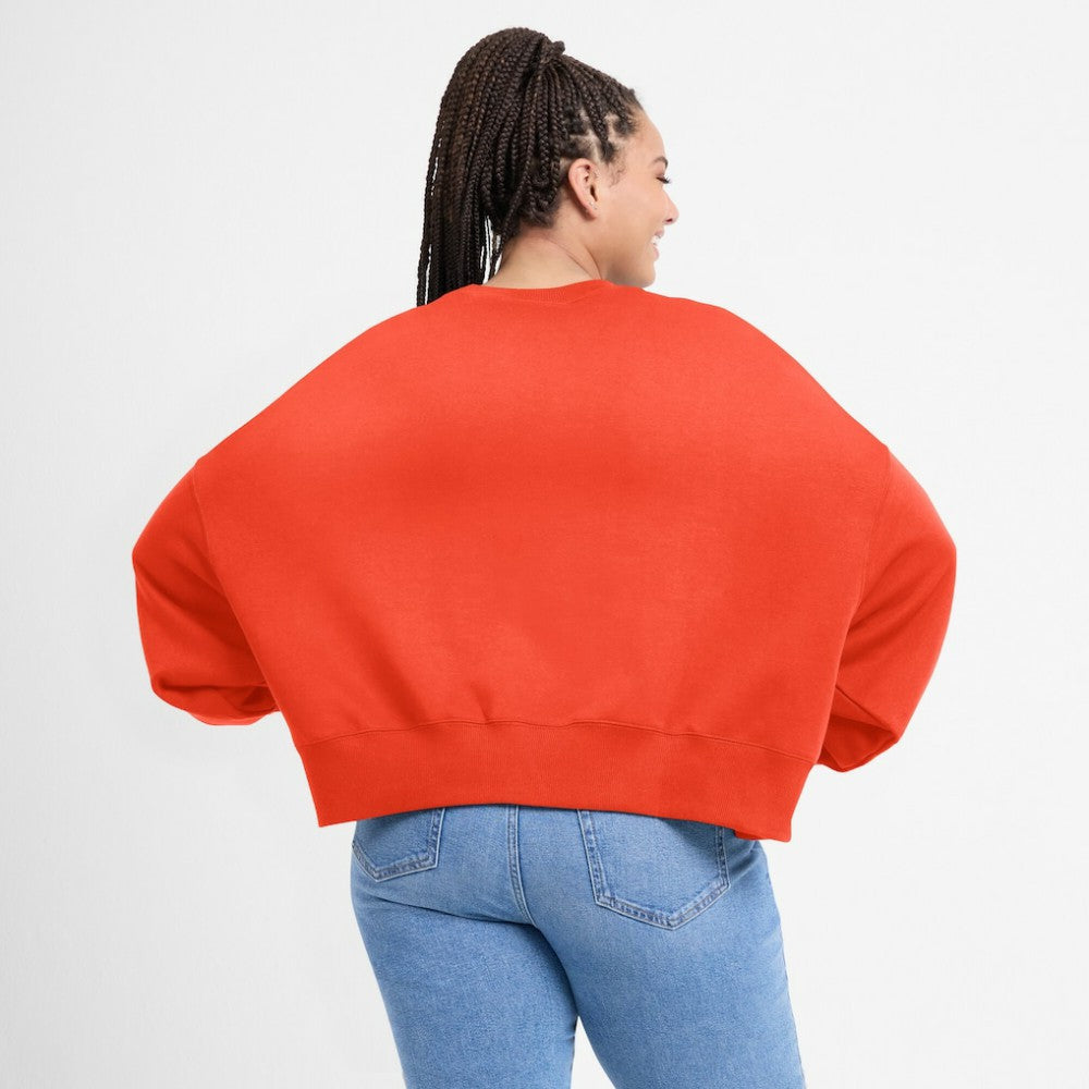 Houston Astros Nike Women's Oversized Cropped Pullover Sweatshirt Discount