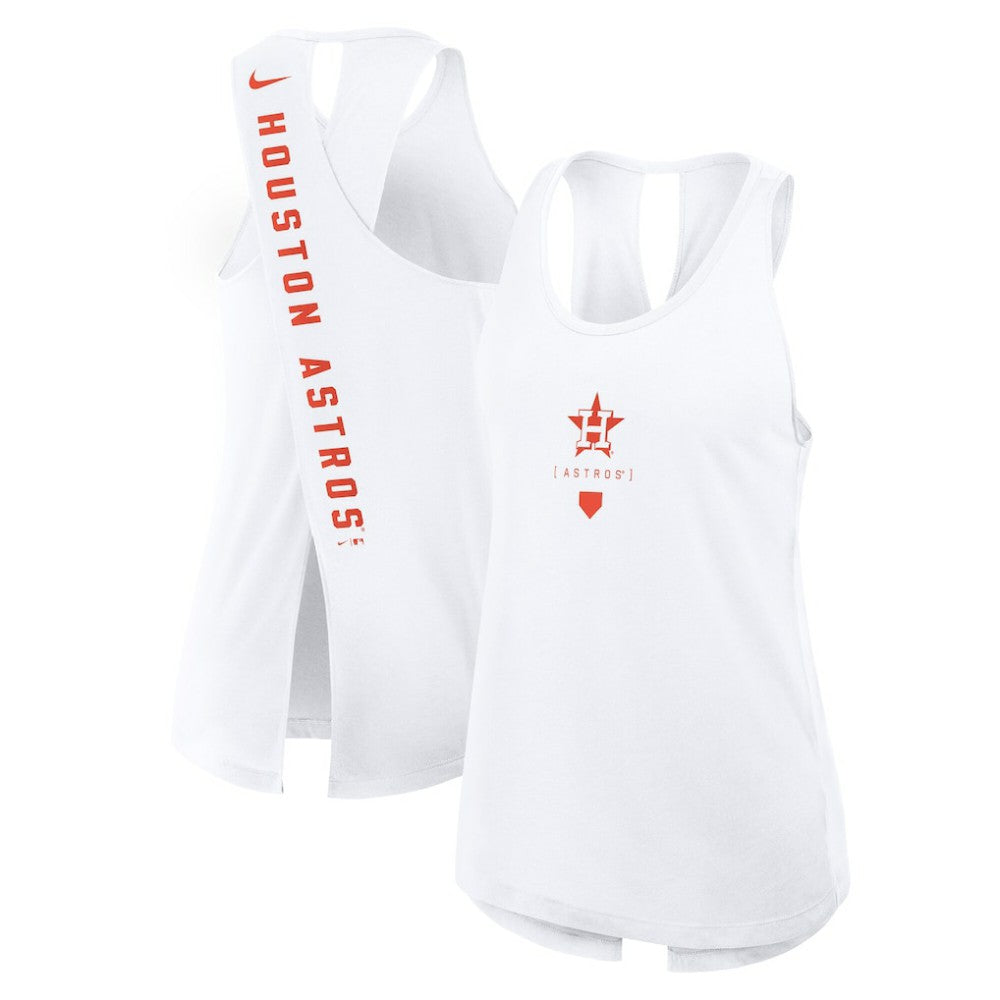 Houston Astros Nike Women's Open-Back Crisscross Dri-FIT Tank Top Discount