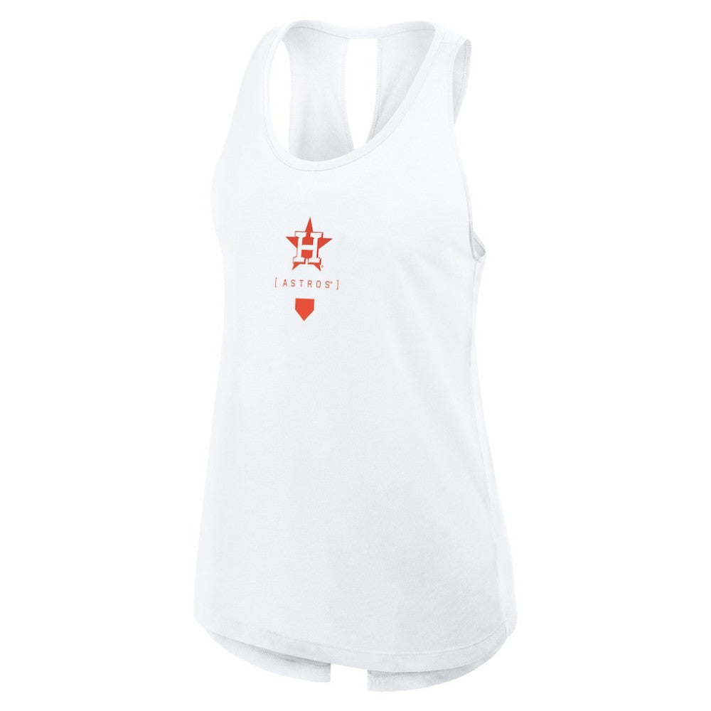 Houston Astros Nike Women's Open-Back Crisscross Dri-FIT Tank Top Discount