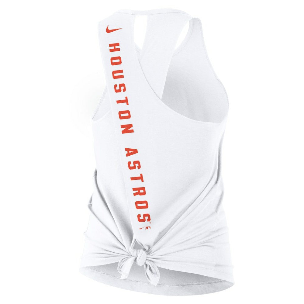 Houston Astros Nike Women's Open-Back Crisscross Dri-FIT Tank Top Discount
