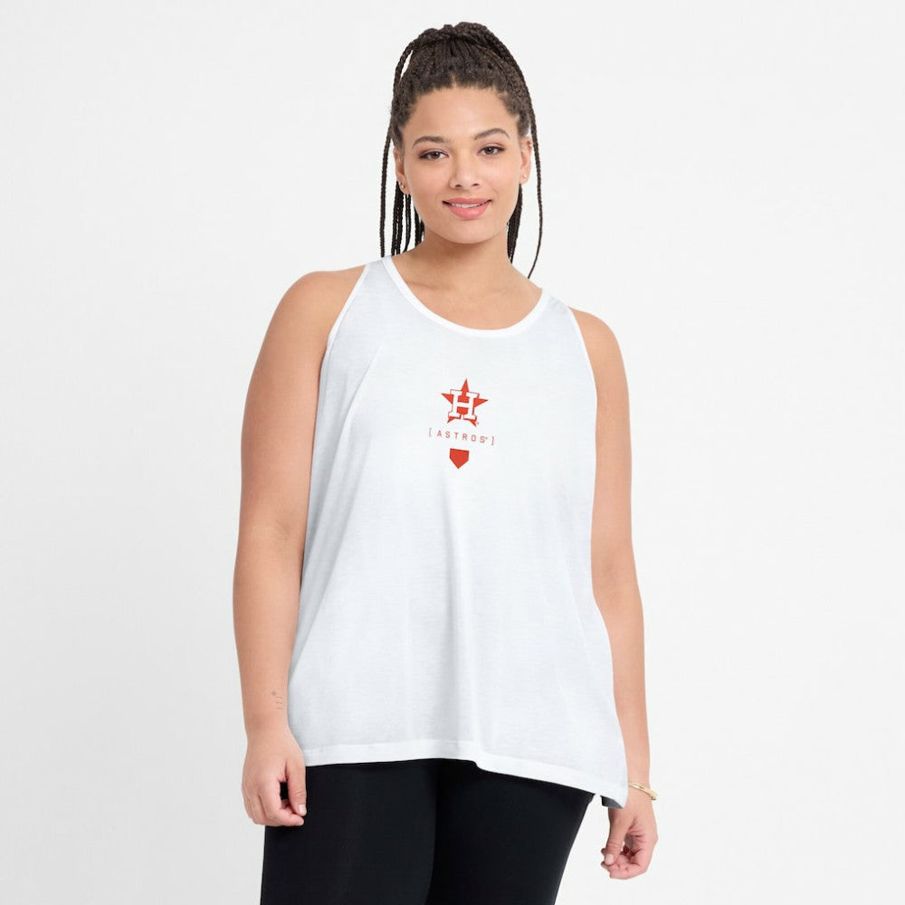 Houston Astros Nike Women's Open-Back Crisscross Dri-FIT Tank Top Discount
