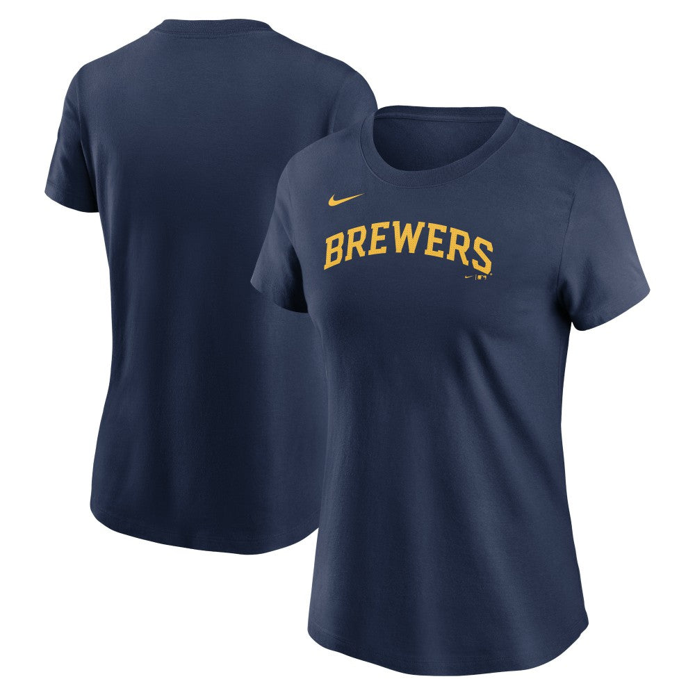 Milwaukee Brewers Nike Women's Wordmark T-Shirt for sale