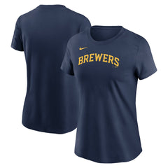 Milwaukee Brewers Nike Women's Wordmark T-Shirt for sale