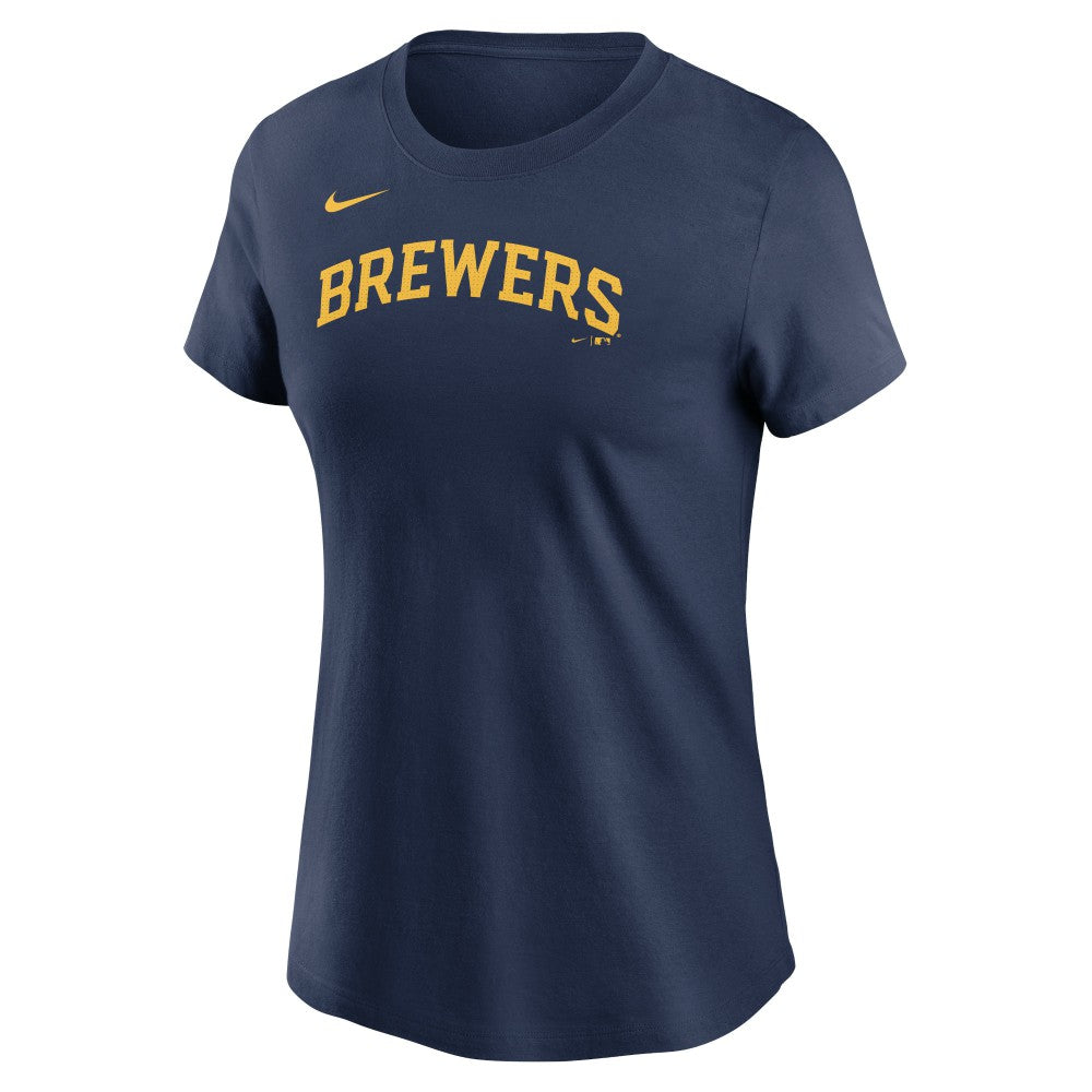 Milwaukee Brewers Nike Women's Wordmark T-Shirt for sale