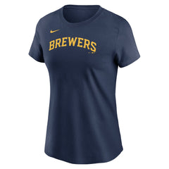 Milwaukee Brewers Nike Women's Wordmark T-Shirt for sale