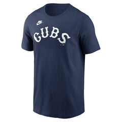 Chicago Cubs Nike Cooperstown Collection Wordmark T-Shirt Outlet